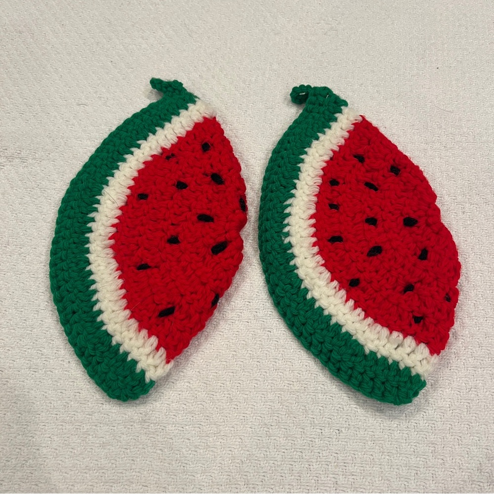 Handmade crocheted pot holders